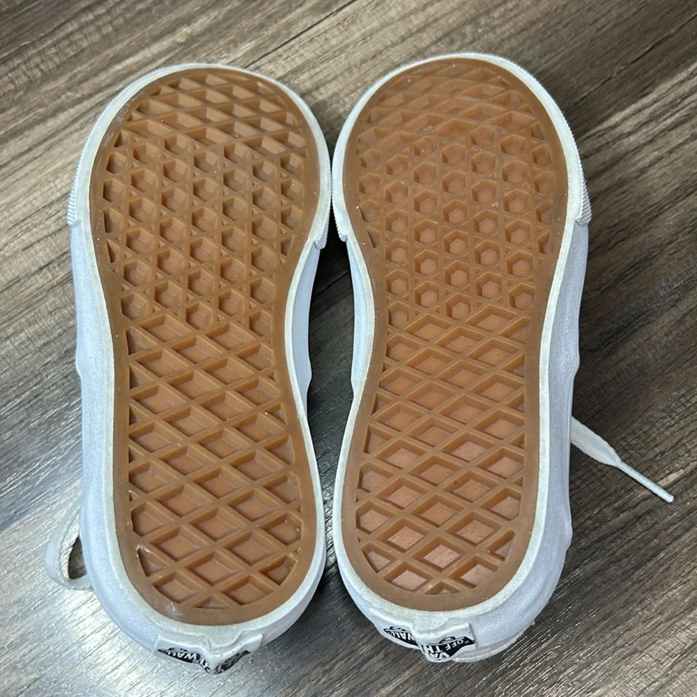 Vans Kids White Checkered Sneakers